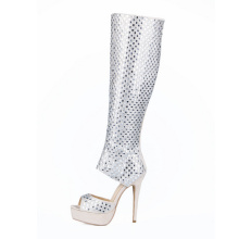 New Collection High Heel Ladies Shoes with Diamond (HS17-074)
